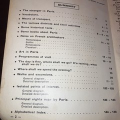 Michelin Vintage Paris Guide 1959 in English 3rd Edition. BR150