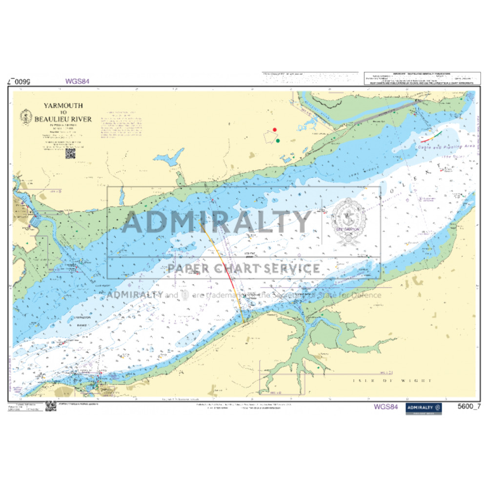 Admiralty Small Craft Chart 5600_7: Yarmouth to Beaulieu River