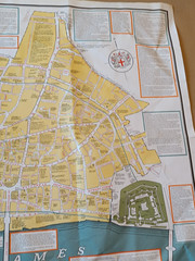Vintage 26 X 29″ DUCKHAMS Historical Map London 1960s