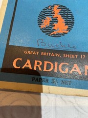 Cardigan Vintage Revised Half Inch Paper Bartholomews map No 17