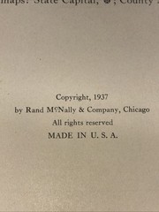 Rand McNally Unabridged World Atlas and Encyclopedic Gazetteer of Universe 1937