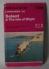 Ordnance Survey Landranger Map – Solent & The Isle Of Wight, Sheet 196 – 1991