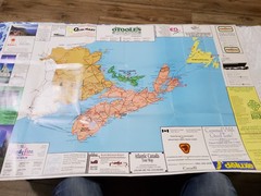 ❤️Vintage 1991❤️Atlantic Provinces Maritimes at a Glance Map❤️RARE PLEASE LOOK❤️