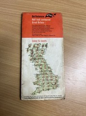 HERTS AND BUCKS Bartholomew – Half Inch Cloth Map 1963 No 15 St Albans Luton
