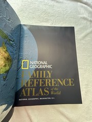 National Geographic Family Reference Atlas Of The World *Fold Out Map*