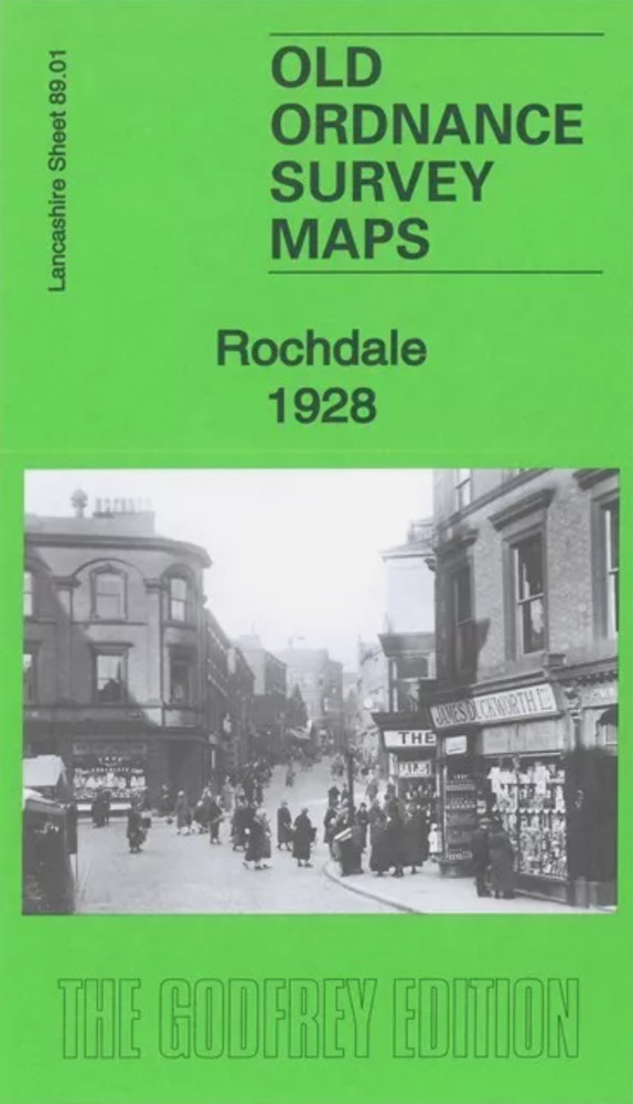 MAP OF Rochdale 1928 Lancashire Sheet 89.01 NEW 9781787215689