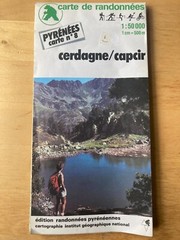 WALKING HIKING MAP-PYRENEES CARTE NO 8 CERDAGNE – CAPCIR 1991