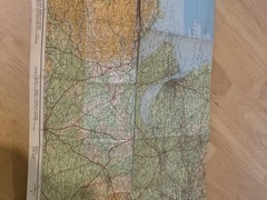 Johnston’s Readyfold Coloured Touring Cloth Map Section 13 Liverpool Blackpool