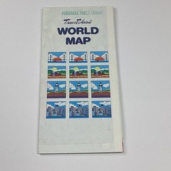 TravelVision World Map Laminated Folded Map