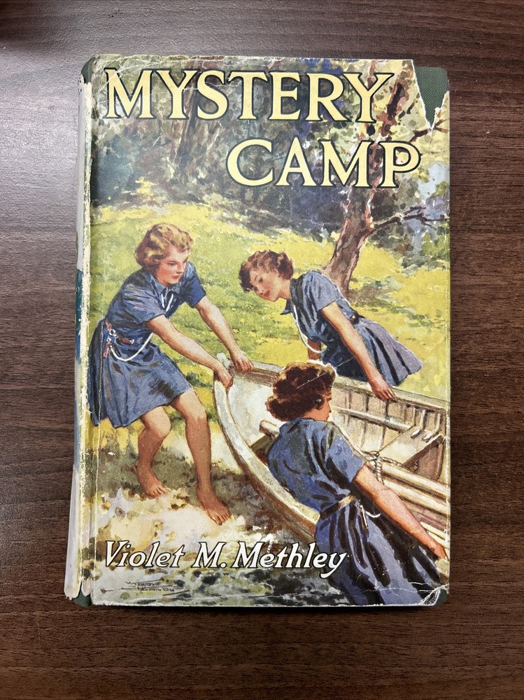 MYSTERY CAMP By Voilet M Methley Publishhed Blackie Dust Jacket Schoolgirls