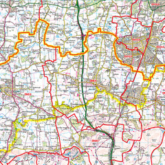 (G27) Map of Brighton BN Postcode Sectors, Poster of Brighton Postcodes