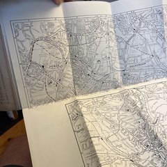 Vintage Barnett’s Street Plan of Crawley Road Maps of Sussex Pre Decimal UK Map