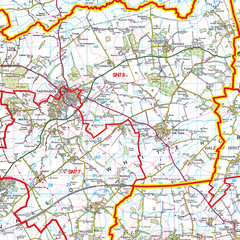 (G54) Map of Swindon SN Postcode Sectors, Poster of Swindon Postcodes