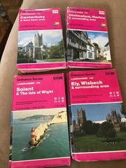 Joblot 13 x 1990s LANDRANGER 1:5000maps (D7) joblot)