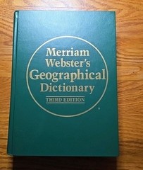 Websters Geographical Dictionary Third Edition Like New Shape