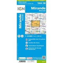France 1:25K map 1844SB – Mirande / Masseube map