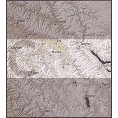 India Ladakh & Zanskar Centre Himalaya Trekking Map 1:150K