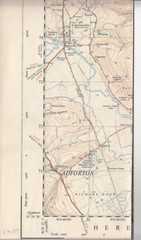 Ordnance Survey (OS) 1:25,000 First Series Map Sheet SO47 Bromfield Shropshire