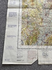 OS quarter inch map sheet 13 The Midlands 1968
