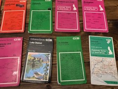 Vintage Collection of Ordinance Survey Maps – Travel Ephemera
