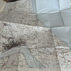 HULL Sheet 99 1947 CLOTH Sixth Edition Ordnance Survey 1 Inch Hornsea