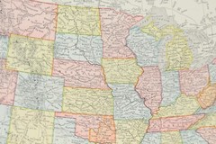 United States and Mexico Rand McNally 1898 Atlas of the World 14″ x 11-1/4″