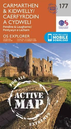 Carmarthen and Kidwelly (Map) OS Explorer Active Map