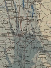 Ohio Shaded Relief Laminated Wall Map by Raven Maps & Images, 1991, 47″ x 44″