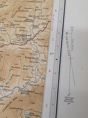 Vintage Road Map, Great Britain Bartholomew’s Revised Cardigan – Sheet 17
