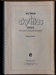 1982 Sky Atlas 2000.0 Deluxe Ed. W. Tirion Spiral Bound 26. Sky Publishing