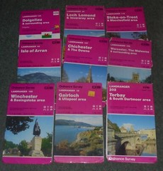 Ordnance Survey Landranger Series Maps, 1:50,000