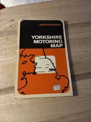 Bartholomew Industrial Yorkshire England Motoring Map, 1973