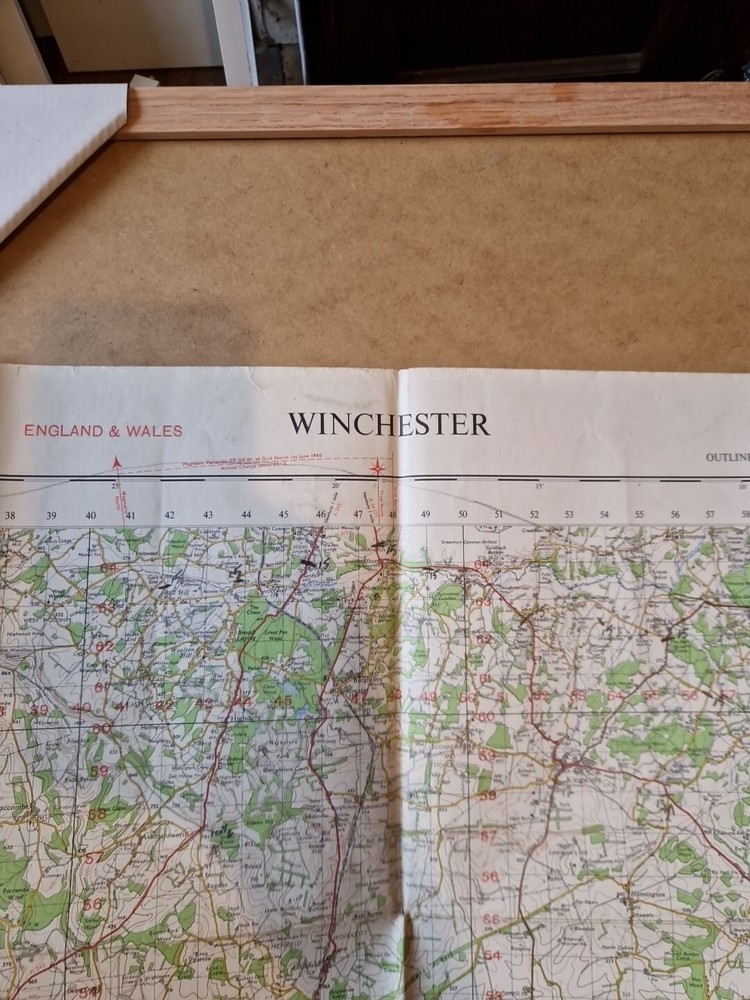 Ordnance Survey Map Of Great Britian – WINCHESTER – 1960 – 1/63360