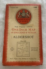 Ordnance Survey Map Aldershot 1940’s