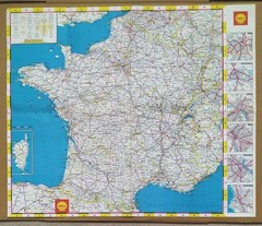 Shell Touring Map: France (1964).
