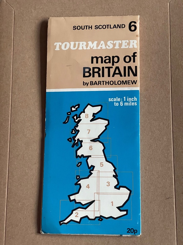 Bartholomew, 1 inch to 6 mile Tourmaster Map, No:6, South Scotland