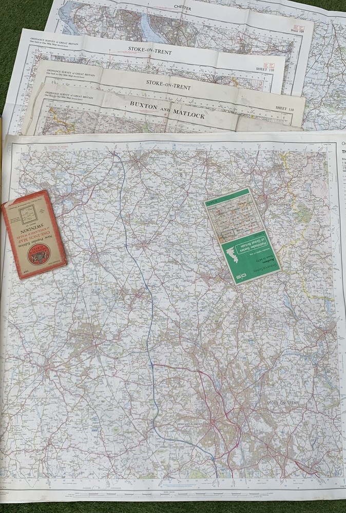 Vintage Large JobLot OS Ordnance Survey Landranger & MOD Maps Brecon Air Cadets
