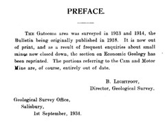 Southern Rhodesia Geological Survey Bulletin No. 5 (Economic Geology of Gatooma)