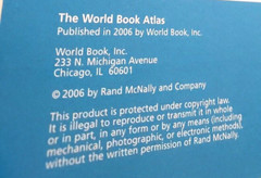 The World Book Atlas 2006 Rand McNally Planet Map Earth
