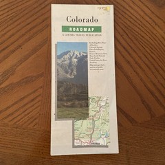 Colorado Road Map. A Gousha Travel Publication. Vintage 1990. Pre Owned.