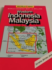 Western Indonesia and Malaysia GeoCenter World Map Very Good