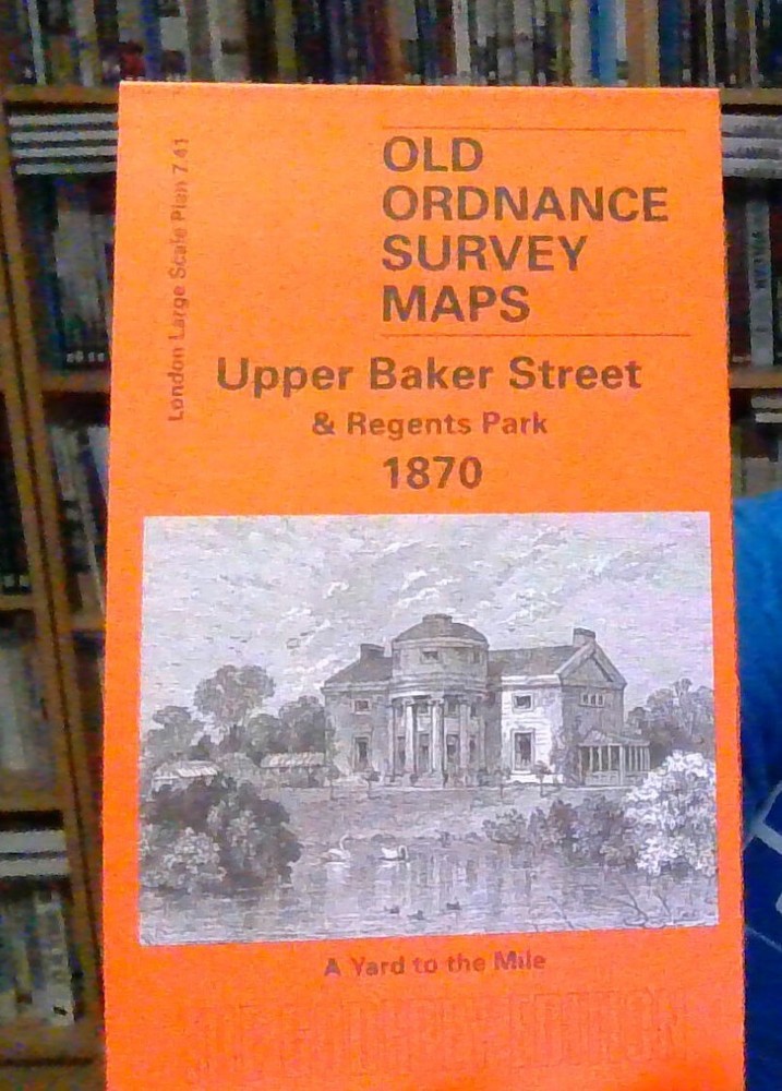 MAP OF Upper Baker Street & Regents Park 1870 London Large Scale Sheet 7.41 NEW