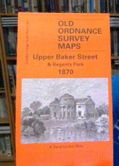 MAP OF Upper Baker Street & Regents Park 1870 London Large Scale Sheet 7.41 NEW