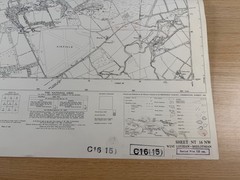 Ordnance Survey 6 Inch Map 1958 NT 16 NW Kirknewton RAF Airfield West Lothian
