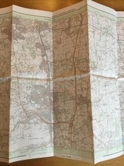 1990 Ordnance Survey Pathfinder Map 1227 TQ 24/34 Horley – Gatwick Airport
