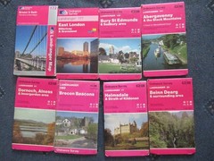 8 x OS MAPS JOB LOT Landranger Ordnance Survey (E1)