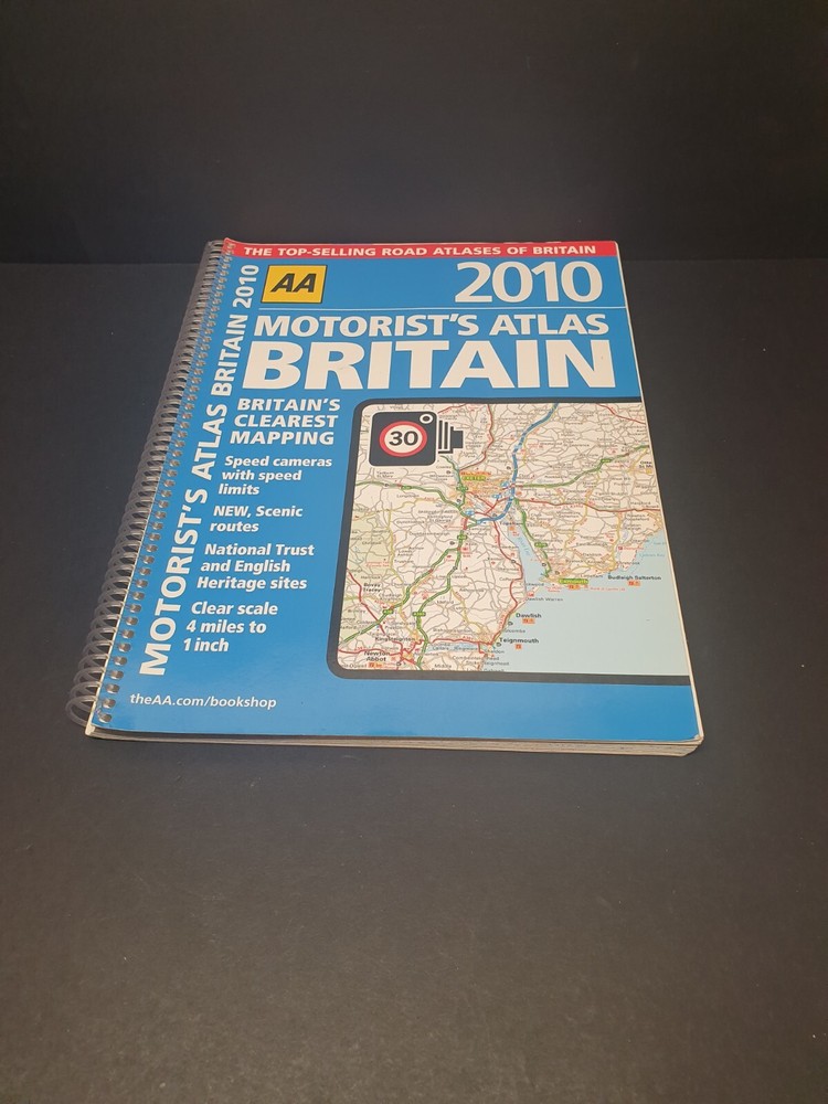 AA Britain Motorist’s Street Atlas/Road Maps, Atlas Book, Spiral Bound Book 2010