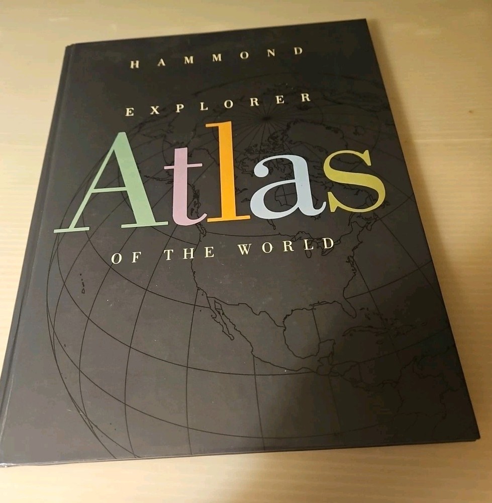 Vintage 1995, “Hammond Explorer Atlas of the World” Hardcover Book