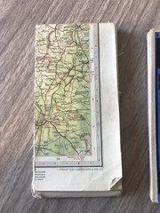 Two vintage Bartholomew’s half inch contoured maps – Vale of Severn & Surrey