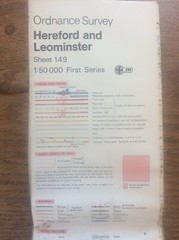 Hereford & Leominster England OS Landranger GB Map 1:50000 First Series